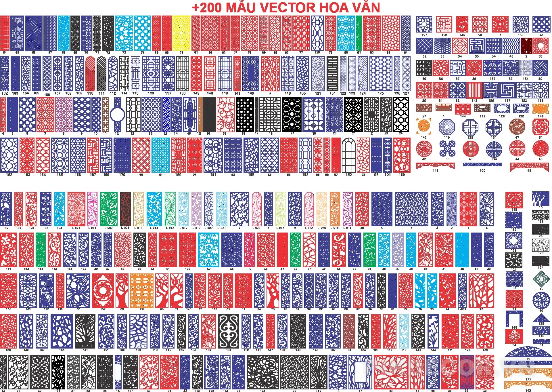 200 Mẫu Cắt Hoa Văn Cnc Mới Nhất File Chuẩn Vector