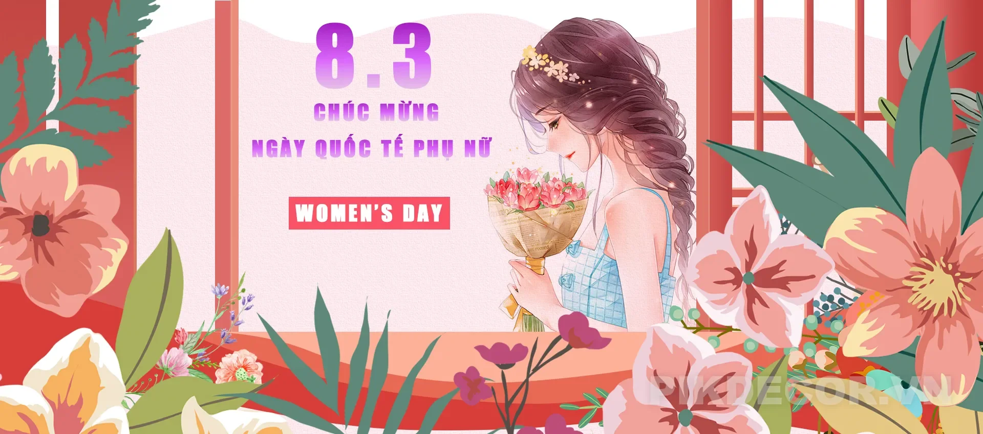 9+ Mẫu Phông Nền 8/3 Vector, Corel, Photoshop Đẹp Lung Linh Cho Dân In Ấn