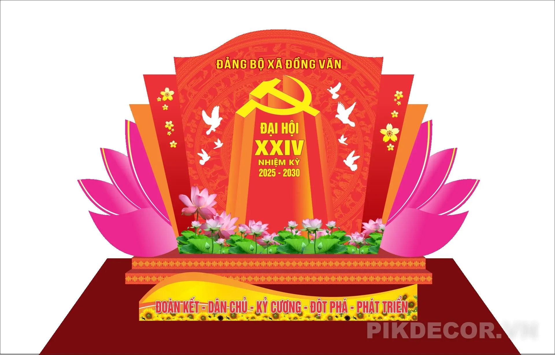 Backdrop Chup Ảnh Đại Hội Đảng 1456