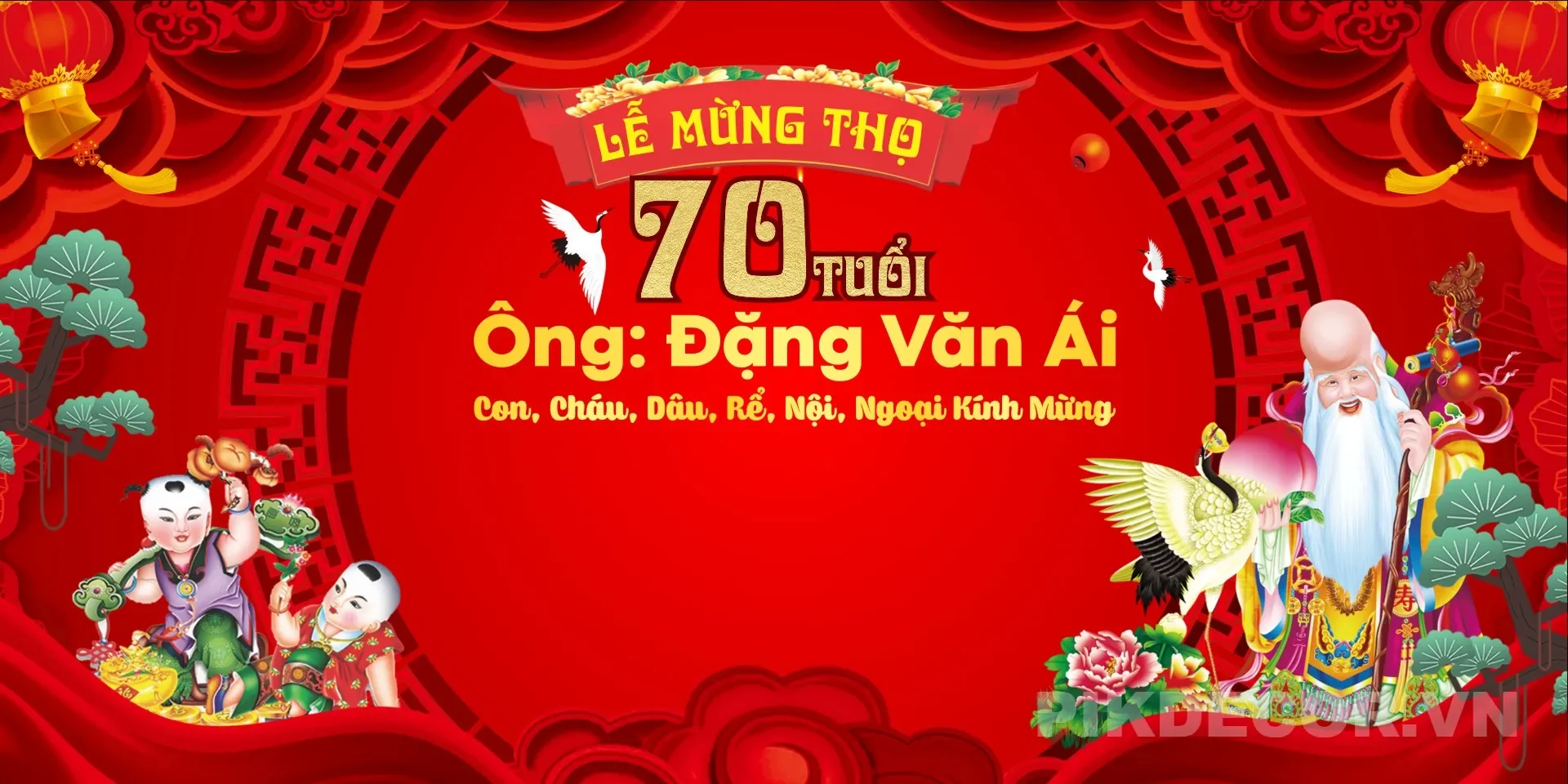 Backdrop Mừng Thọ Tết Bính Ngọ Độc Quyền – File Thiết Kế Pro