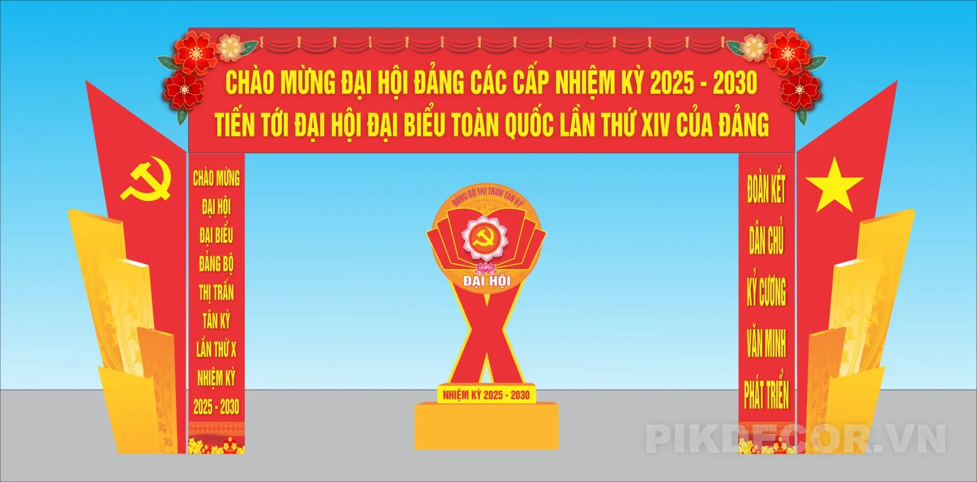 Cổng Chào Đại Hội Đảng Mới Nhất