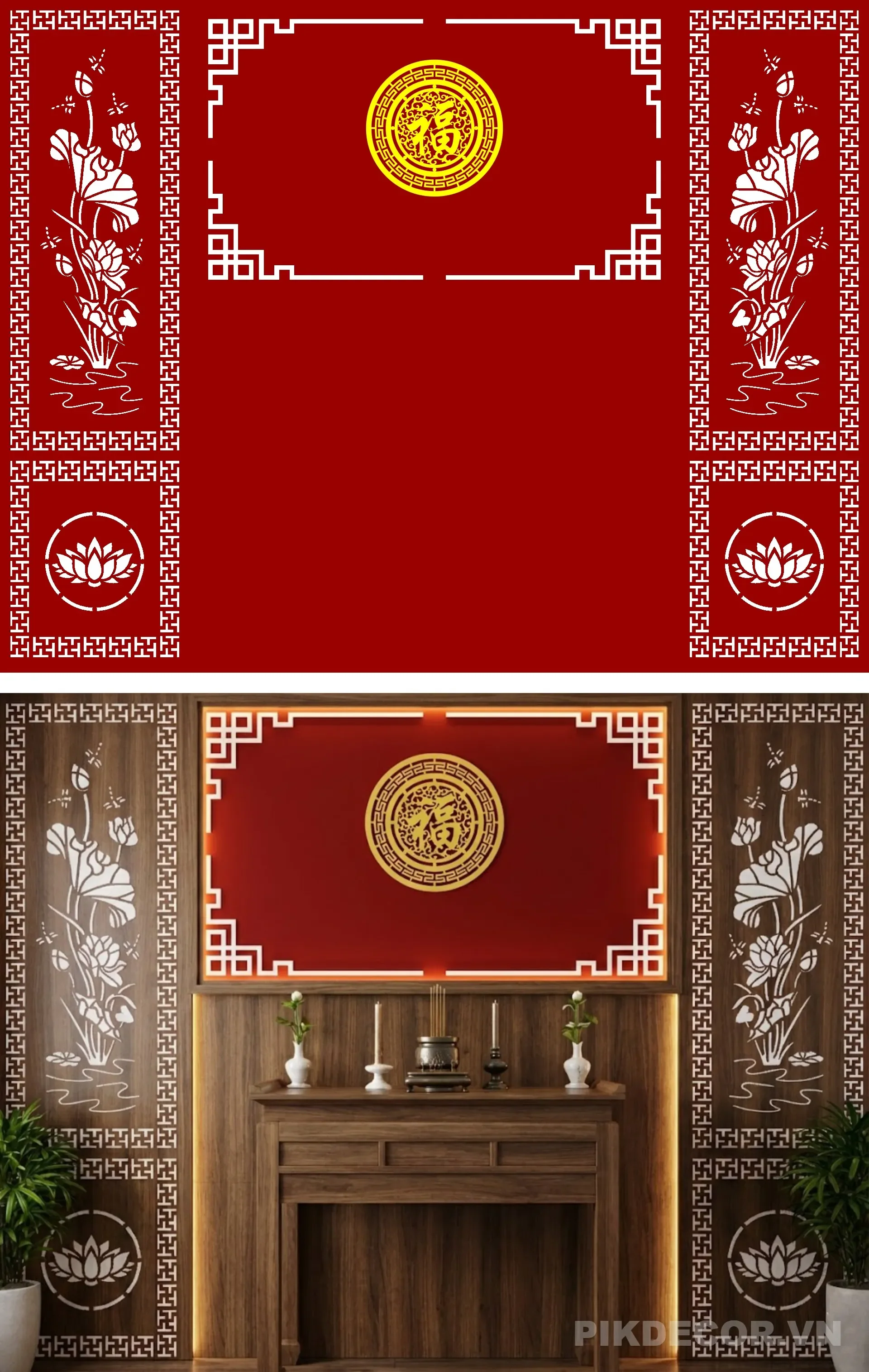 Mẫu Phòng Thờ Mới Nhất , File Cắt Cnc Miễn Phí