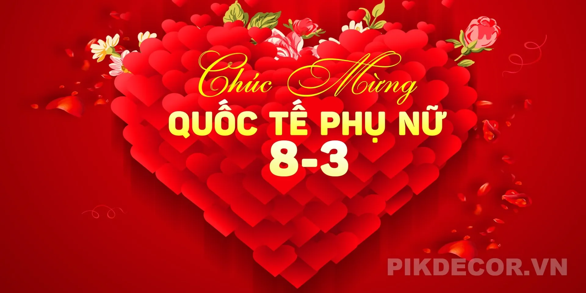 Phông Backdrop Chúc Mừng Ngày Quốc Tế Phụ Nữ 08 - 3, File Chuẩn In Ấn 07