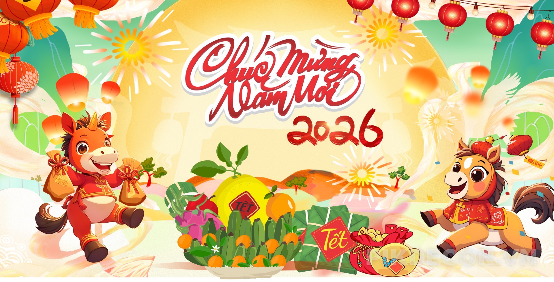 Phông Bạt Backdrop Tết 2026 23