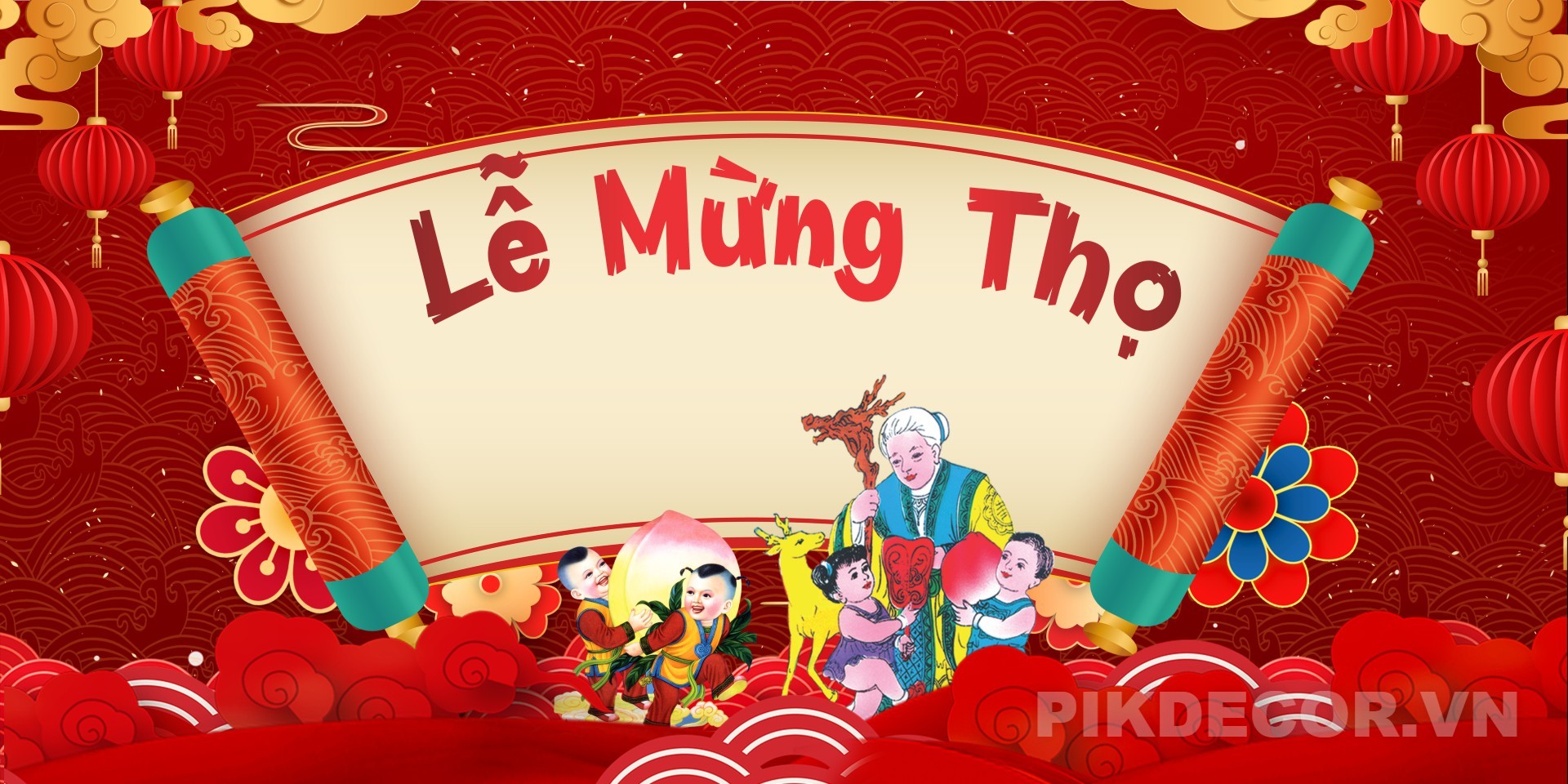 Phông Bạt Lẽ Mừng Thọ Mới Nhất