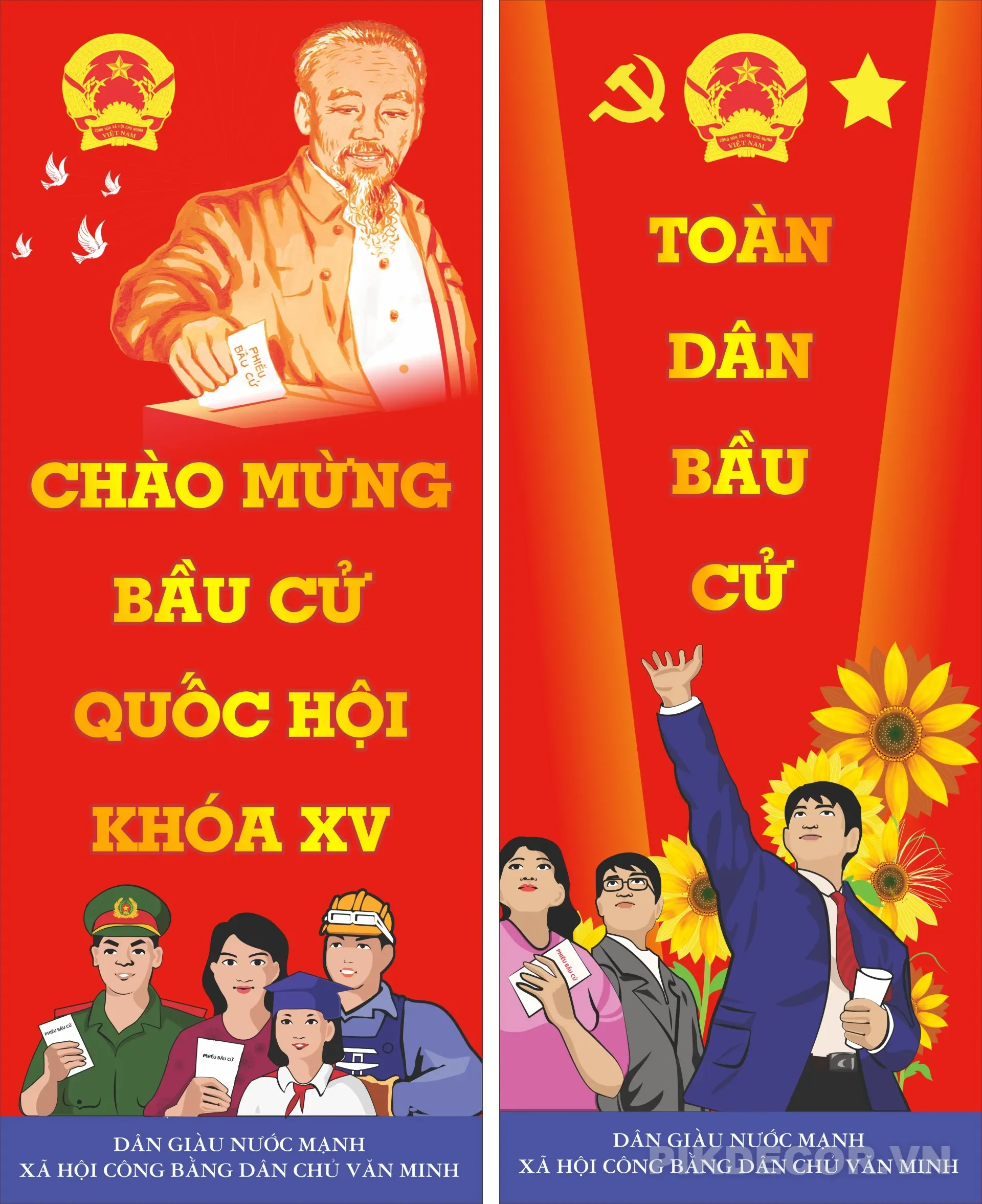 Phướm Bạt Poster Bầu Cử 2026