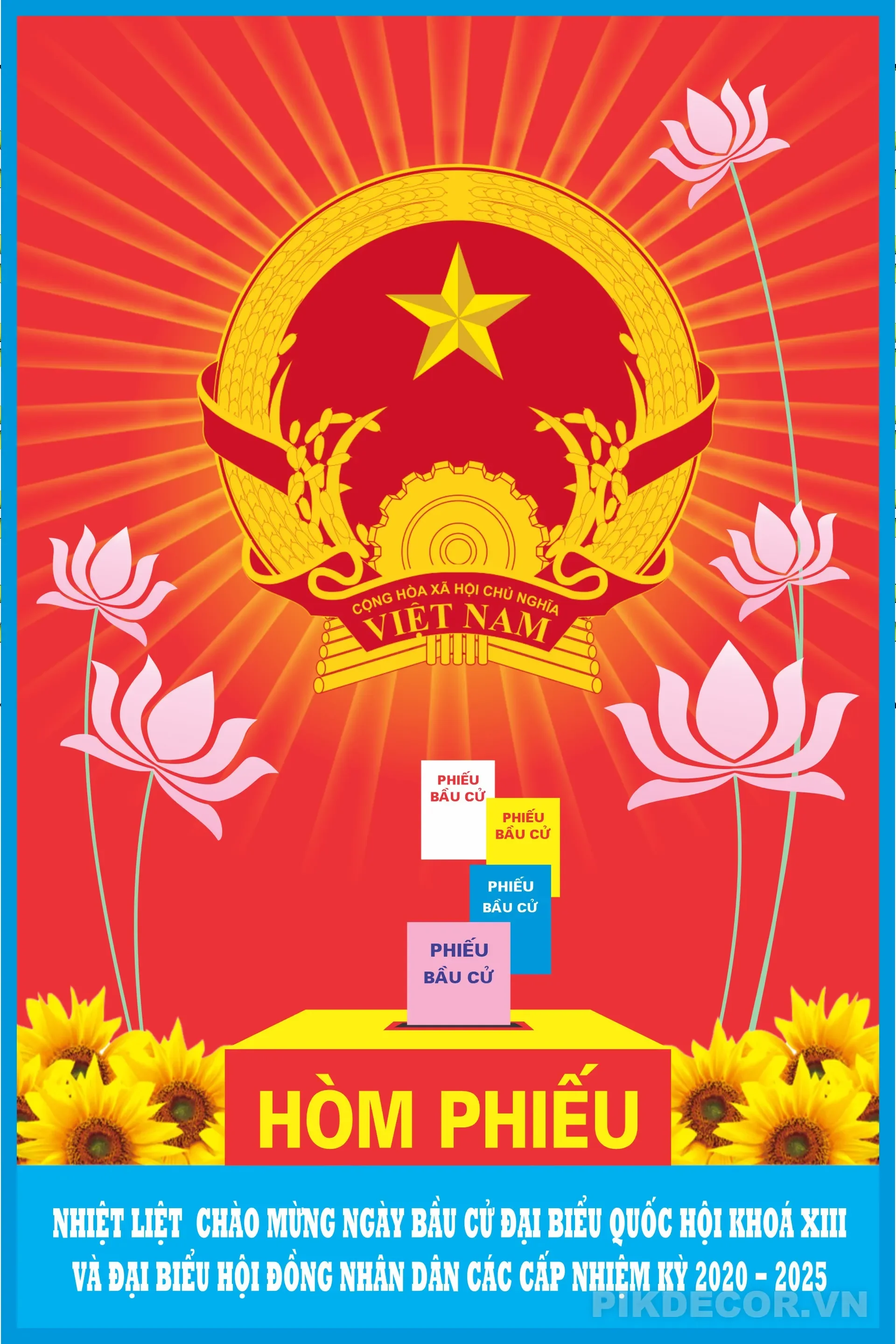 Poster Bầu Cử  2026 File In Ấn Mới Nhất