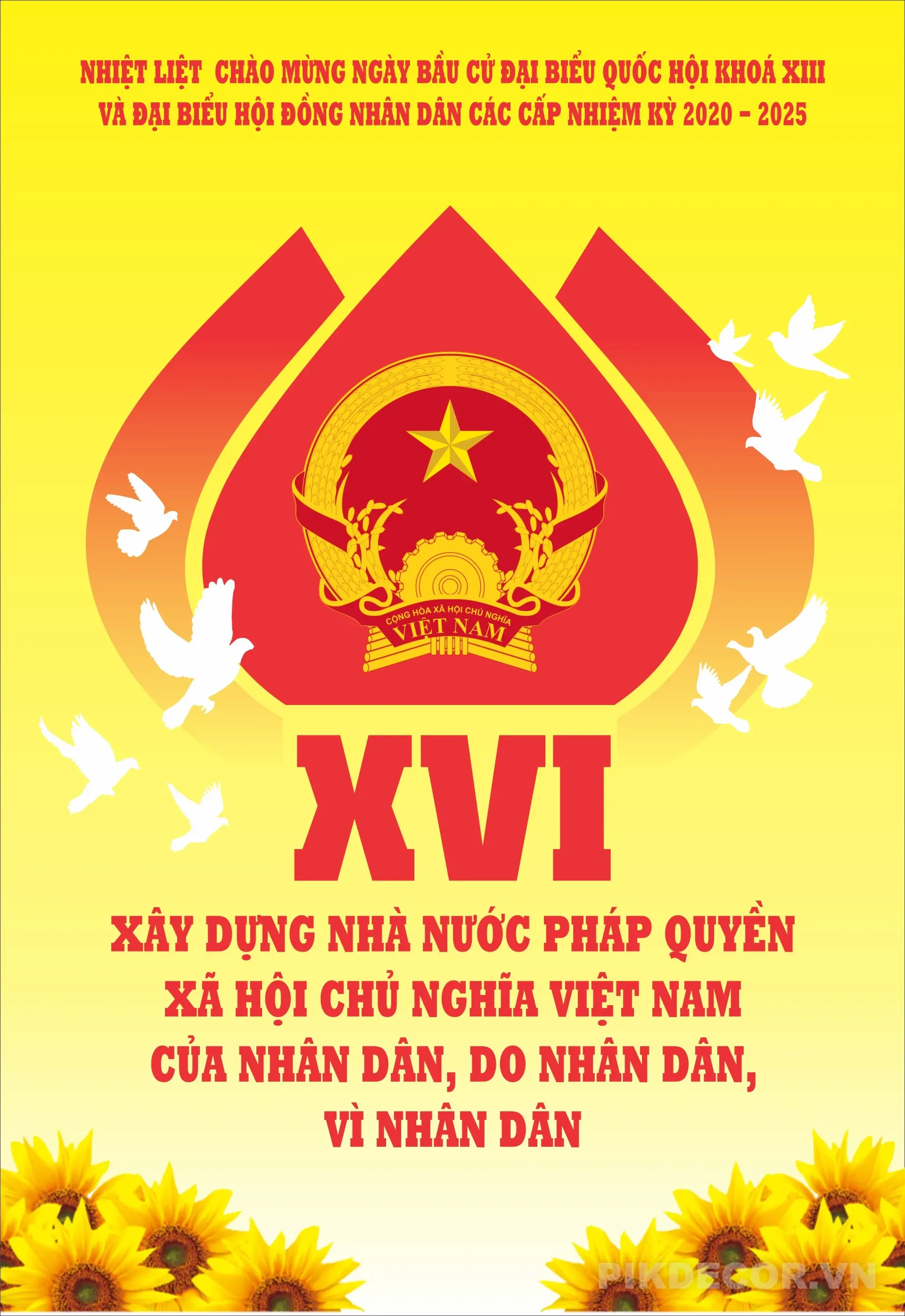 Poster Bầu Cử 2026 Quốc Hội Khóa 16
