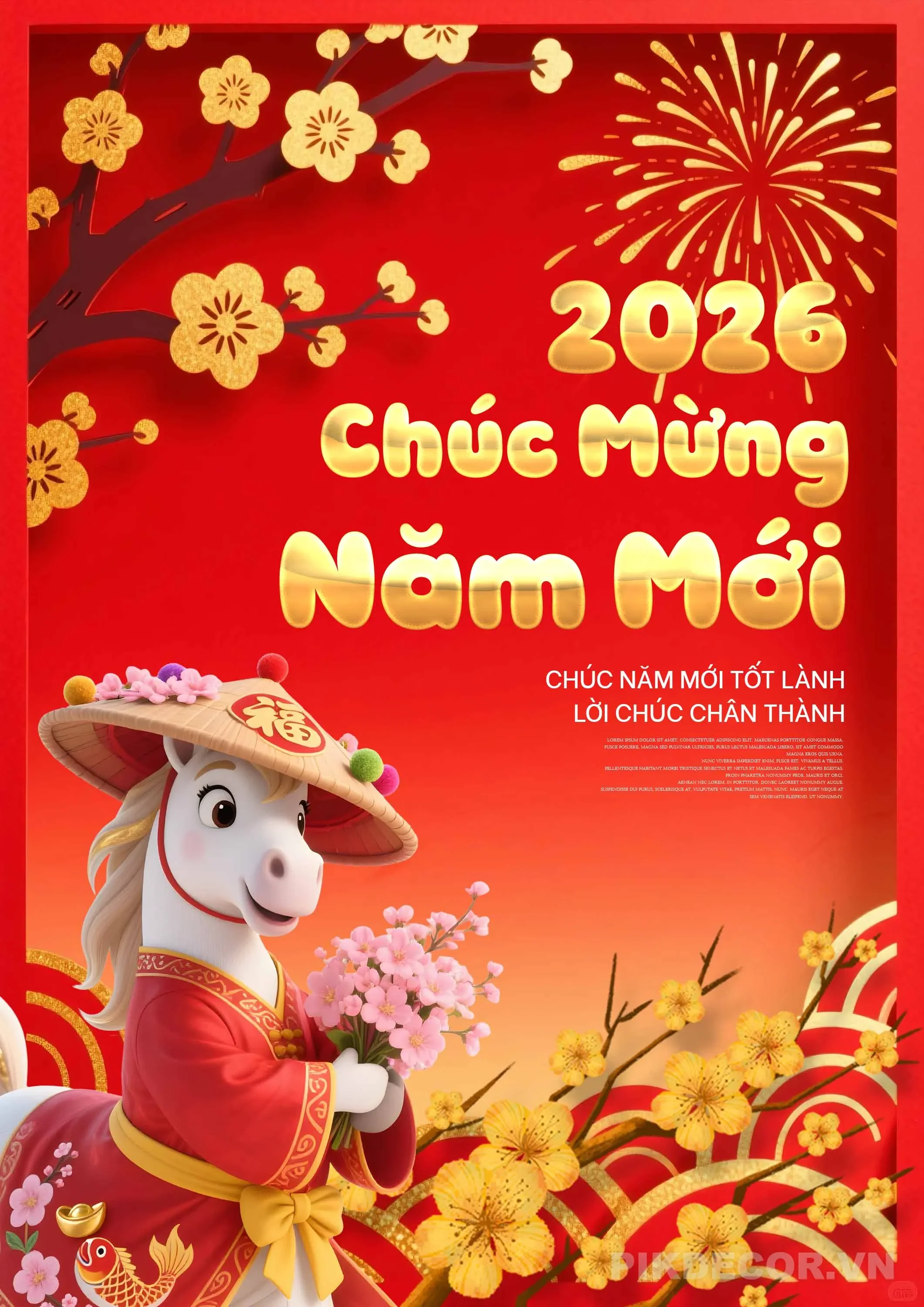 Poster Chức Mừng Năm Mới 2026