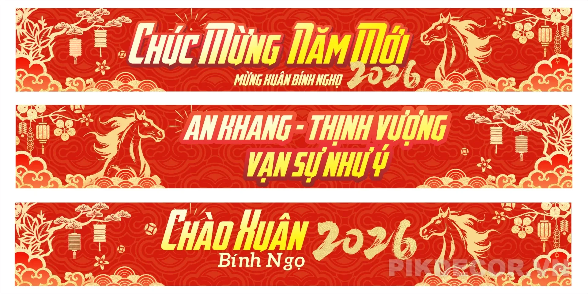 ???? Tải Miễn Phí File Băng Rôn Tết Bính Ngọ 2026 - Vector Psd In Ấn Chất Lượng Cao